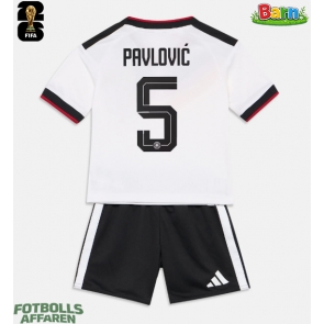 Tyskland Aleksandar Pavlovic #5 Hemmaställ Barn VM 2026 Kortärmad (+ Korta byxor)